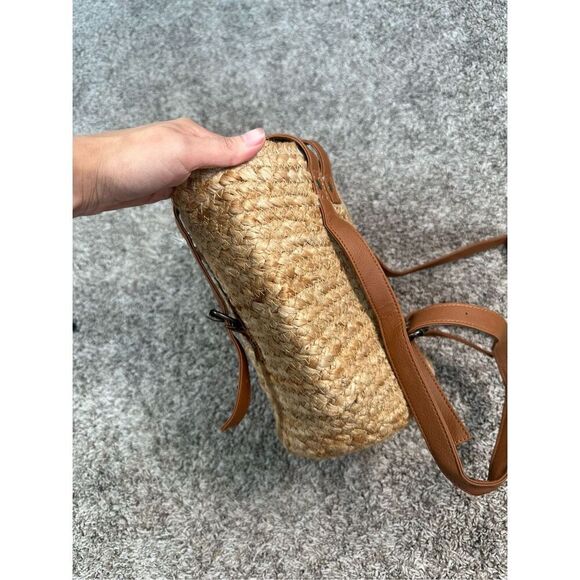 NWT XIX Palms Beachly The Shore Break Jute Insulated Picnic Cooler Backpack Boho - Picture 12 of 16